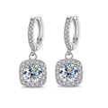 Brinco Moissanite Brilhante Banhado a Ouro 18k