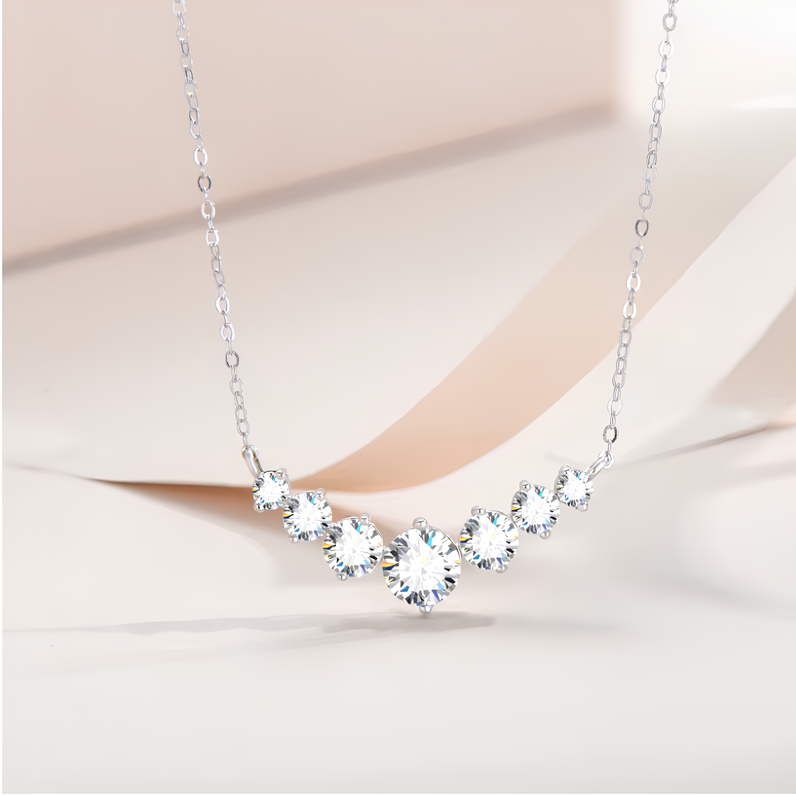 Colar Brilho Estelar Moissanite Banhado a Ouro