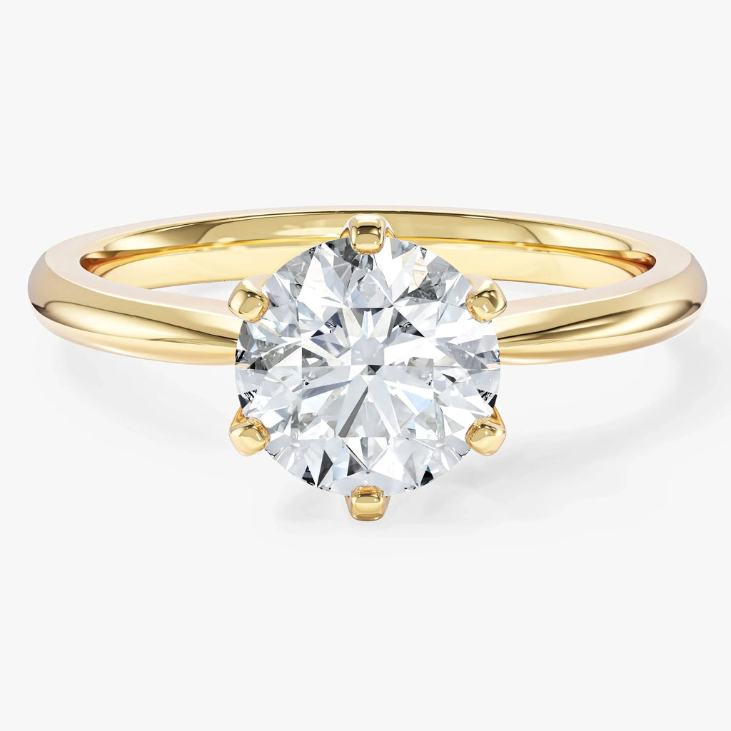 Anel Solitário Solara Moissanite em Ouro 18k