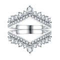 Meia Aliança Celestial Moissanite Banhada a Ouro 18k