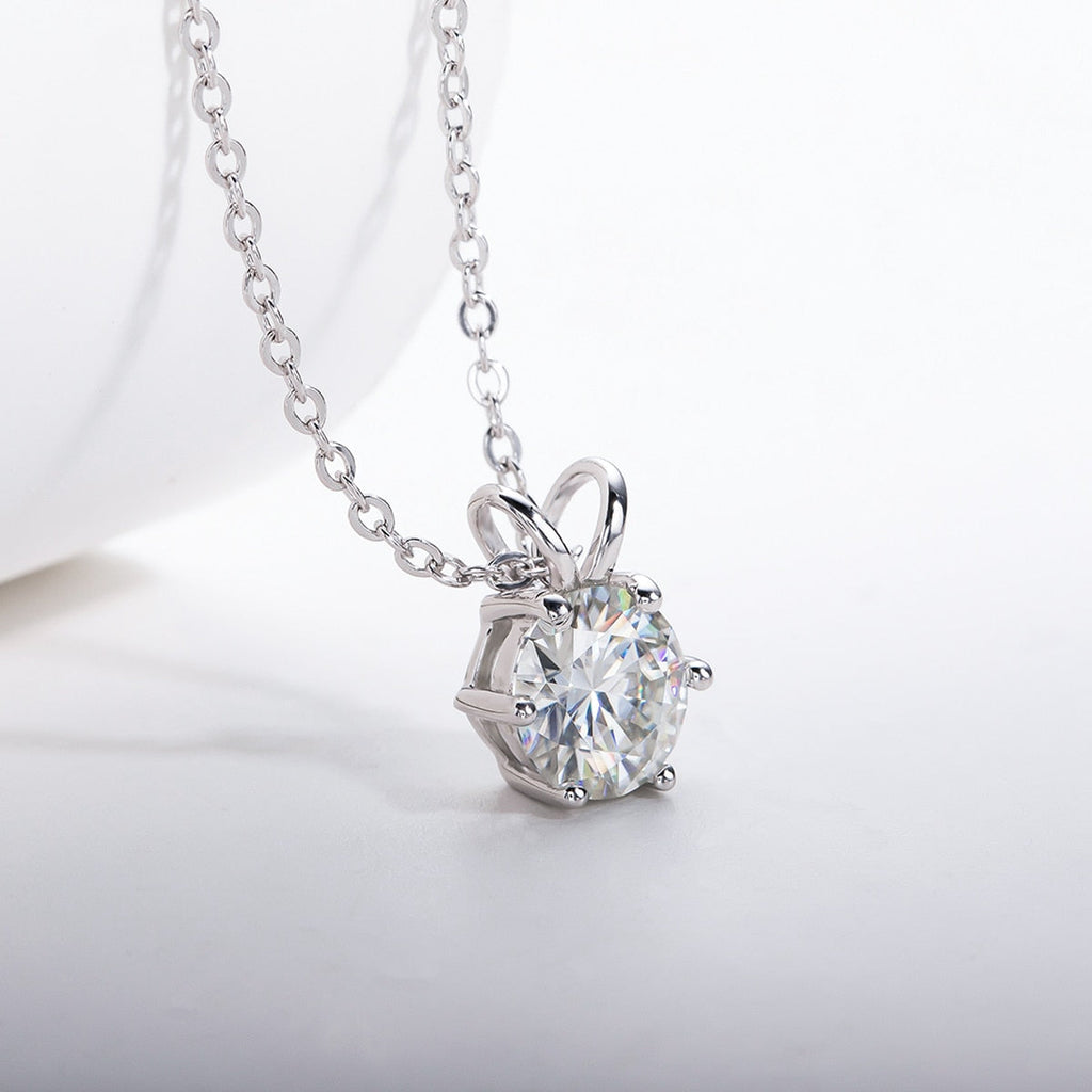 Colar 6 Garras Moissanite Banhado a Ouro