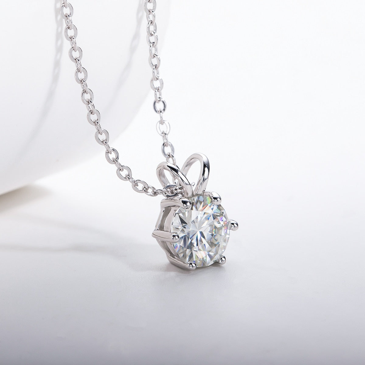 Colar 6 Garras Moissanite Banhado a Ouro