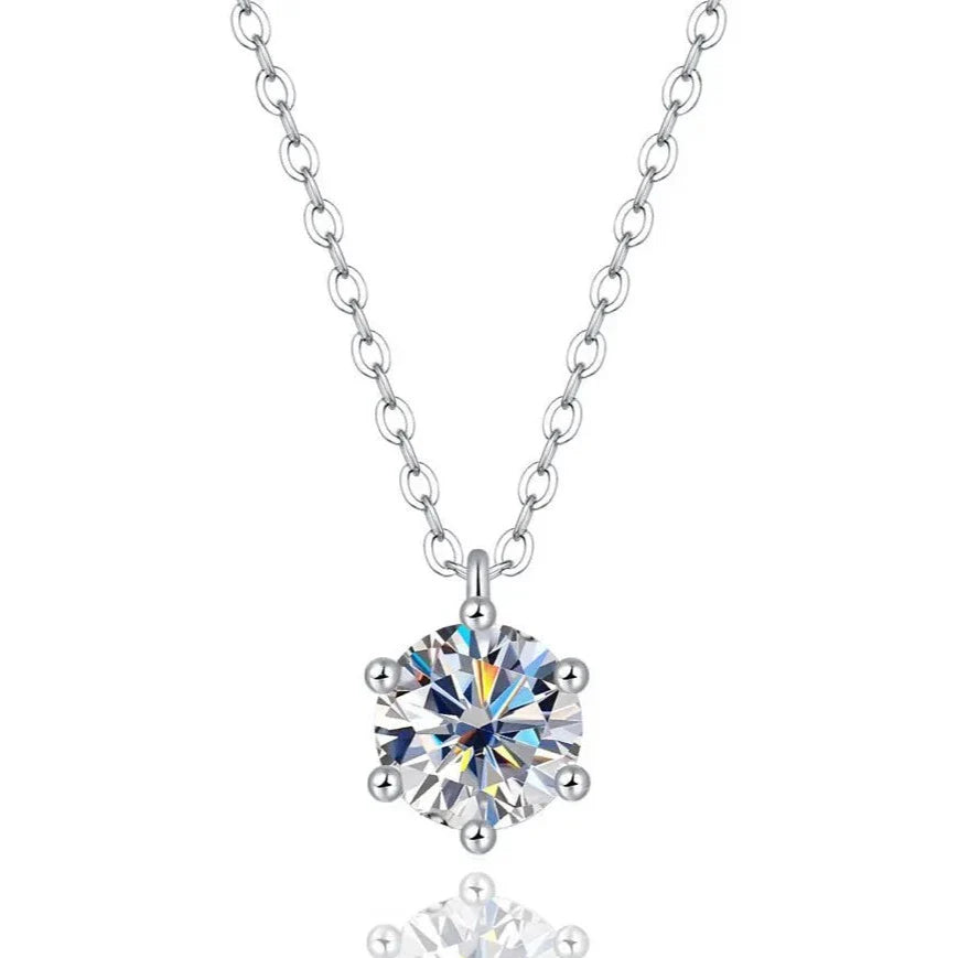 Colar Ponto de Luz Moissanite Banhado a Ouro