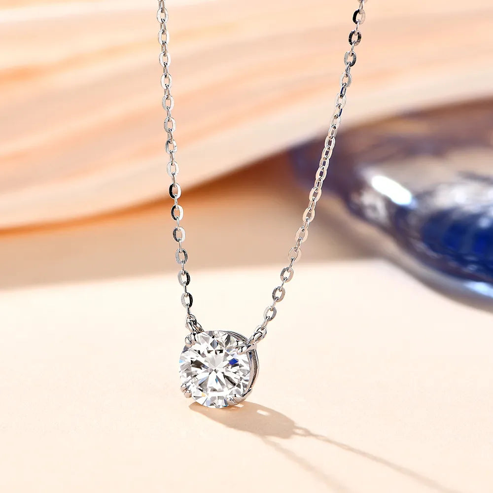 Colar Alma Brilhante Moissanite Banhado a Ouro
