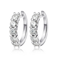 Brinco Quinteto Moissanite Banhado a Ouro 18k