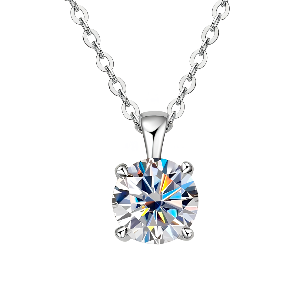 Colar 4 Garras Moissanite Banhado a Ouro
