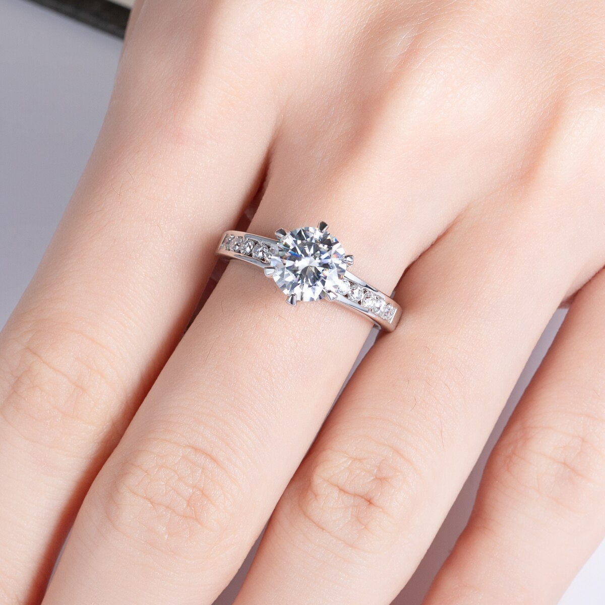 Anel Fairy Moissanite Banhado a Ouro 18k