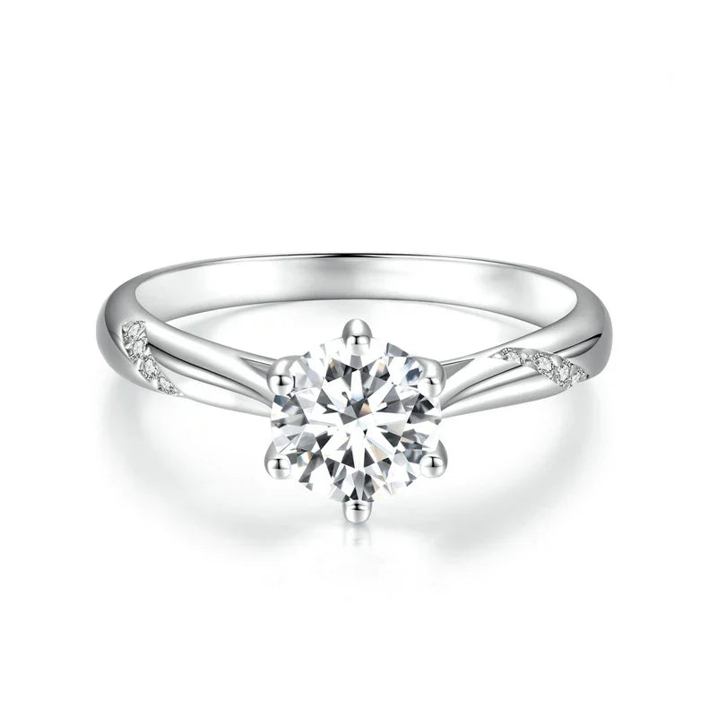 Anel Solitário Destino Moissanite Banhado a Ouro 18k