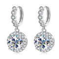 Brinco Aurora Radiante Moissanite Banhado a Ouro 18k