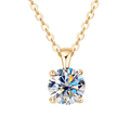 Colar 4 Garras Moissanite Banhado a Ouro