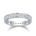 Aliança Prisma 90 Pontos Moissanite Banhada a Ouro 18k