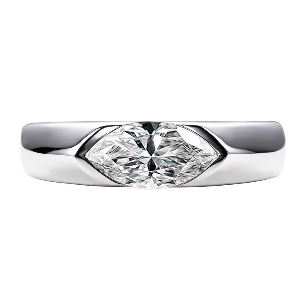 Anel Marquesa Moissanite Banhado a Ouro 18k