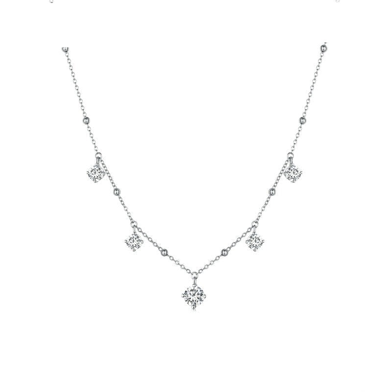 Colar Brilho da Alma Moissanite Banhado a Ouro
