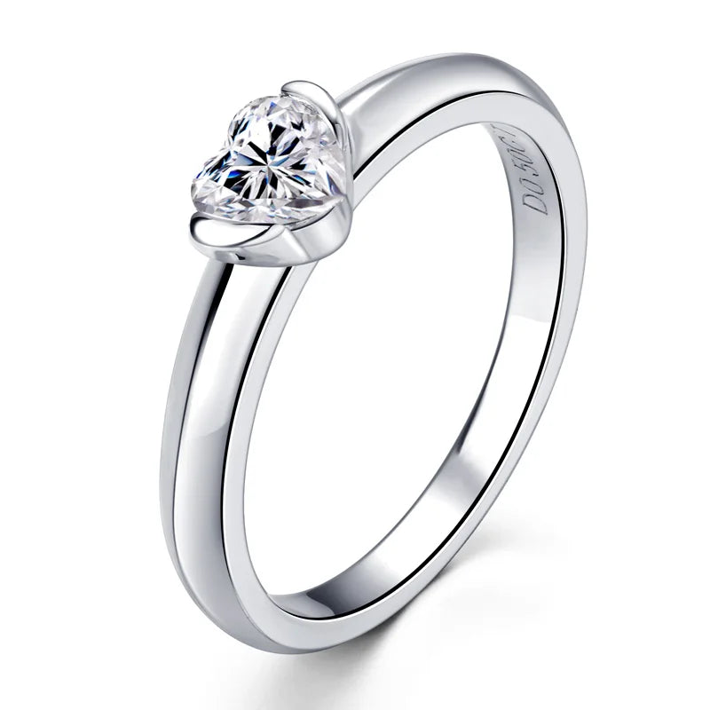 Anel Essência do Amor Moissanite Banhado a Ouro 18k