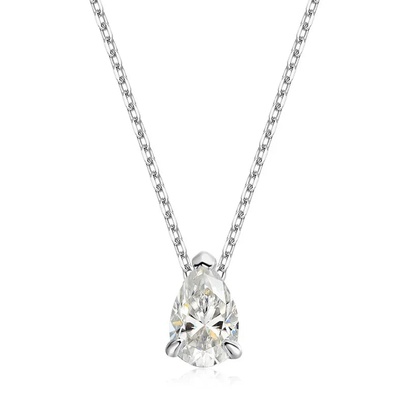Colar Lumina Moissanite Banhado a Ouro