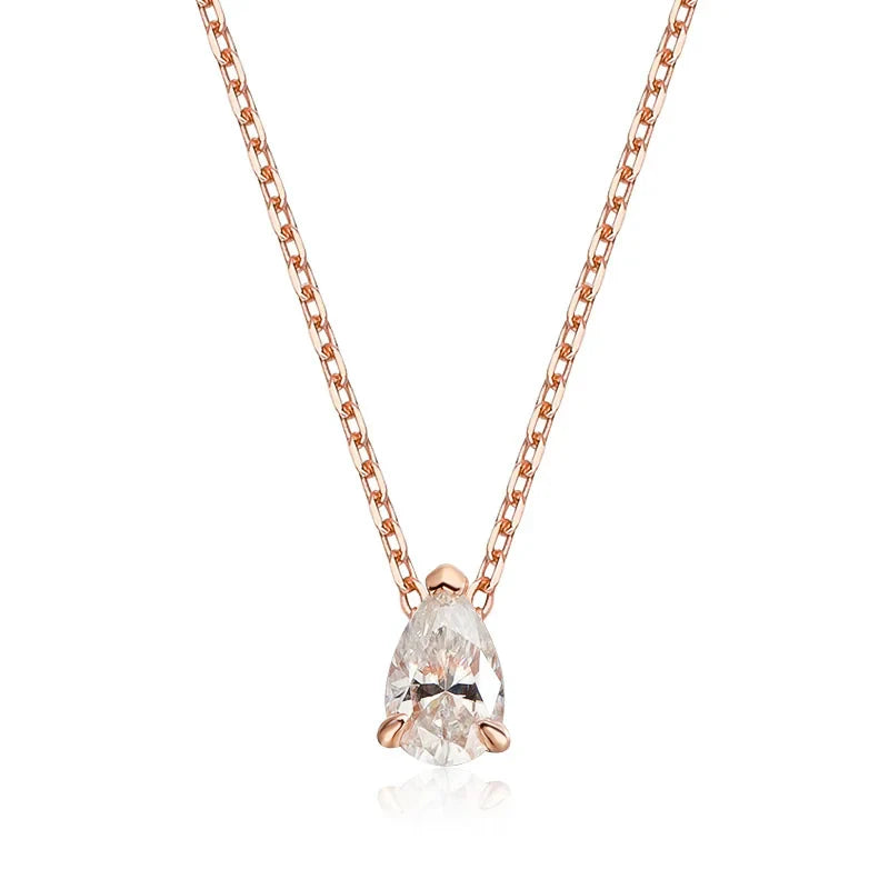 Colar Lumina Moissanite Banhado a Ouro