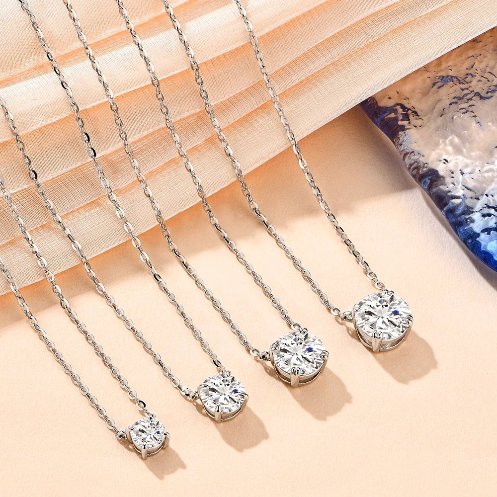 Colar Alma Brilhante Moissanite Banhado a Ouro
