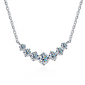Colar Brilho Estelar Moissanite Banhado a Ouro