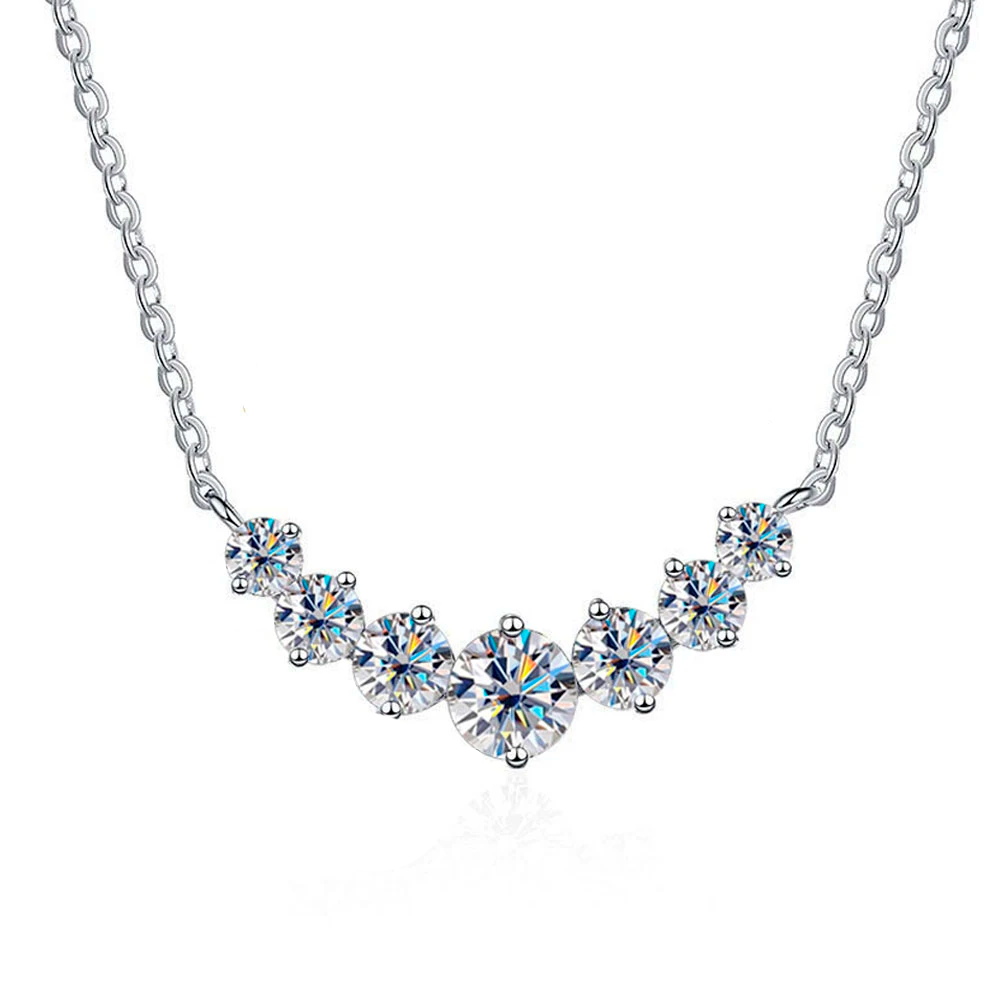 Colar Brilho Estelar Moissanite Banhado a Ouro