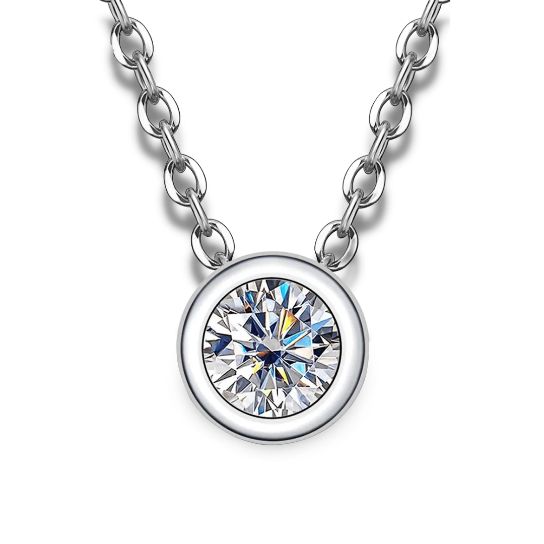 Colar Eternity Moissanite Banhado a Ouro