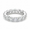 Aliança 400 Pontos Moissanite Banhada a Ouro 18k