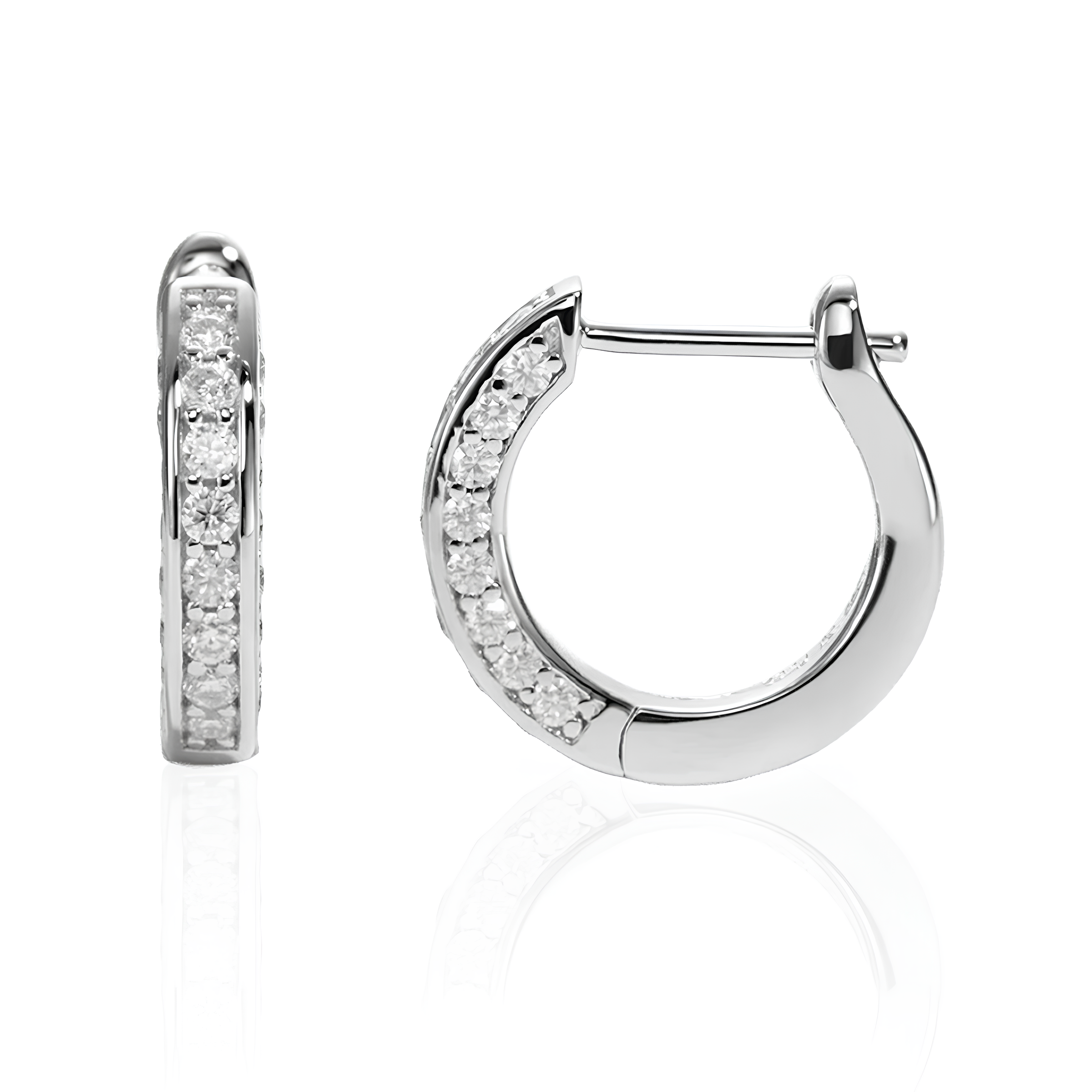 Brinco Radiance Moissanite Banhado a Ouro 18k