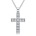 Colar Crucifixo Moissanite Cravejado Banhado a Ouro