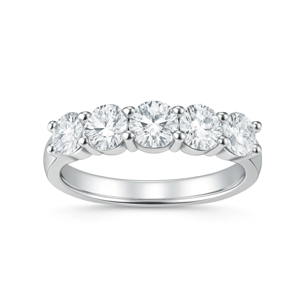 Anel Quintessência Moissanite Banhado a Ouro 18k